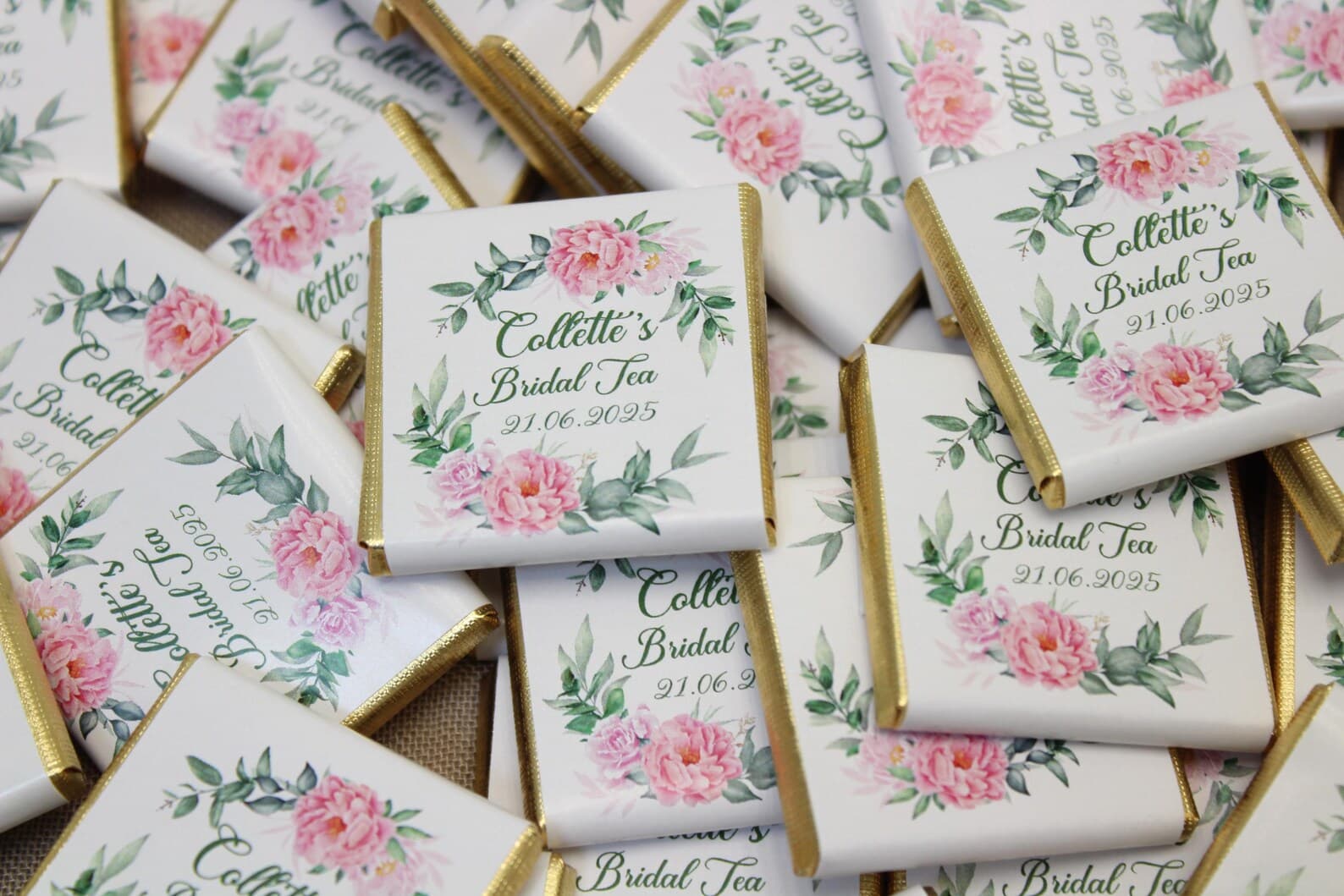 Personalised Chocolate Favour — handmade by Butterflyy Shop