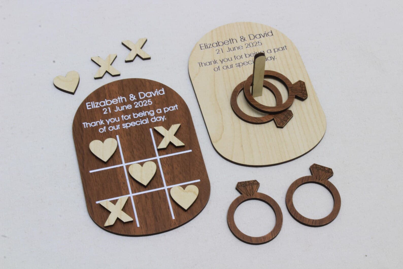 Wedding Tic Tac Toe Favour — handmade by Butterflyy Shop