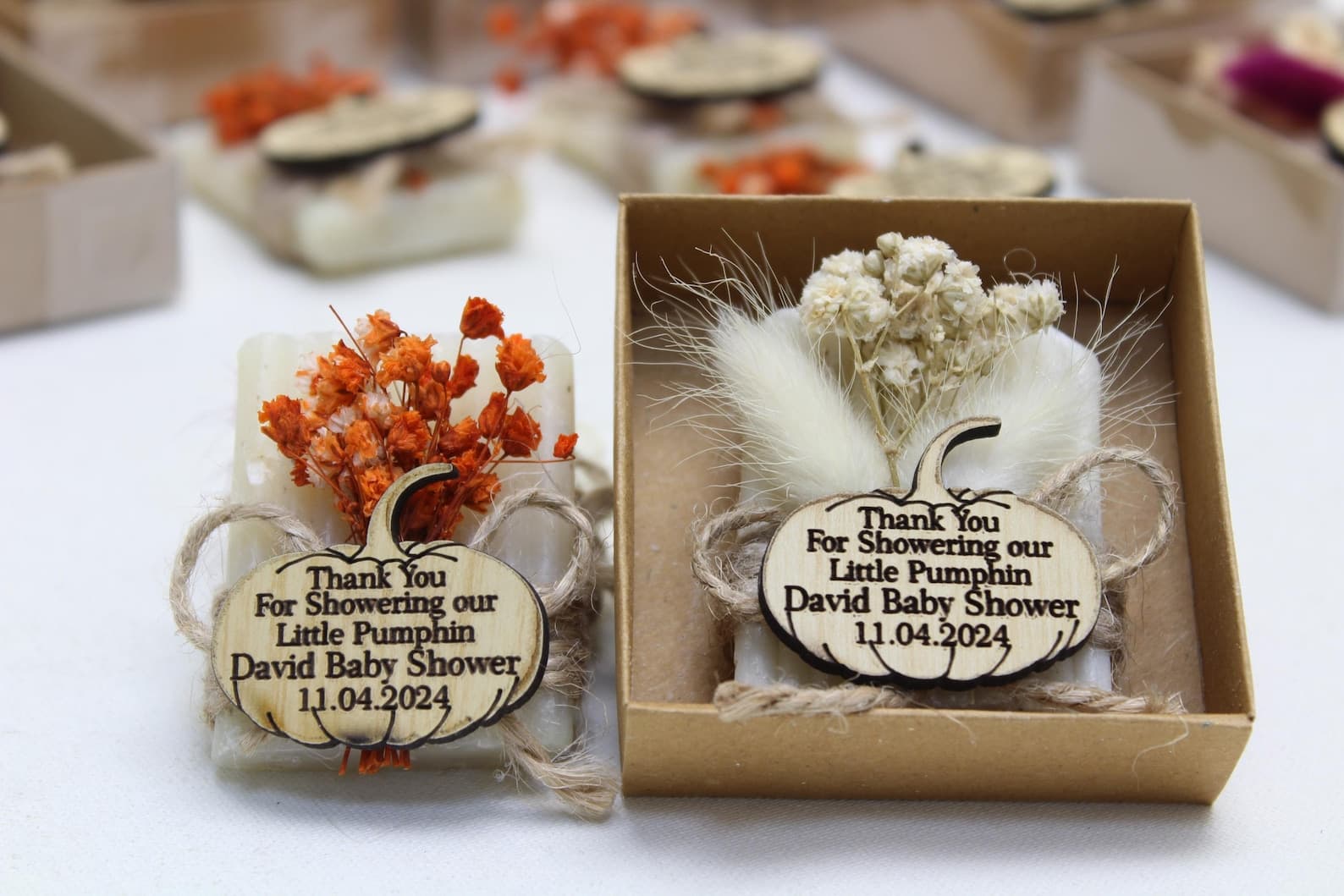 Pumpkin Soap Baby Shower Favour — handmade by Butterflyy Shop